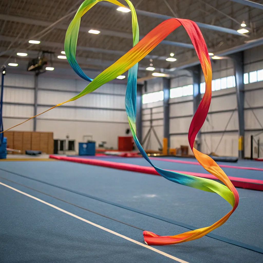 Aerial silk ribbons for gymnastics